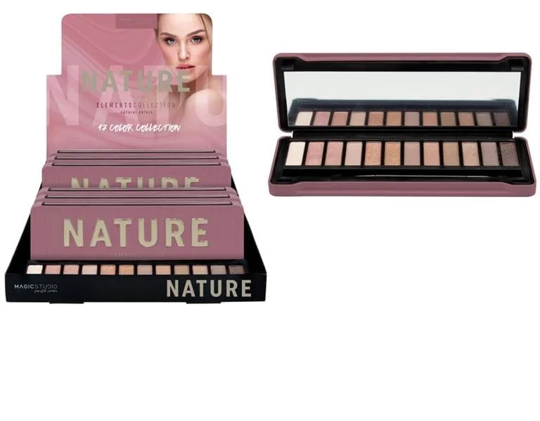 Sombras de ojos magic studio nature elements coleccion 12 colores