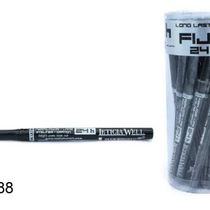 Lapiz de ojos color negro de leticia well 24 h
