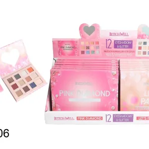 leticia wel paleta de sombras de ojos 12 colores