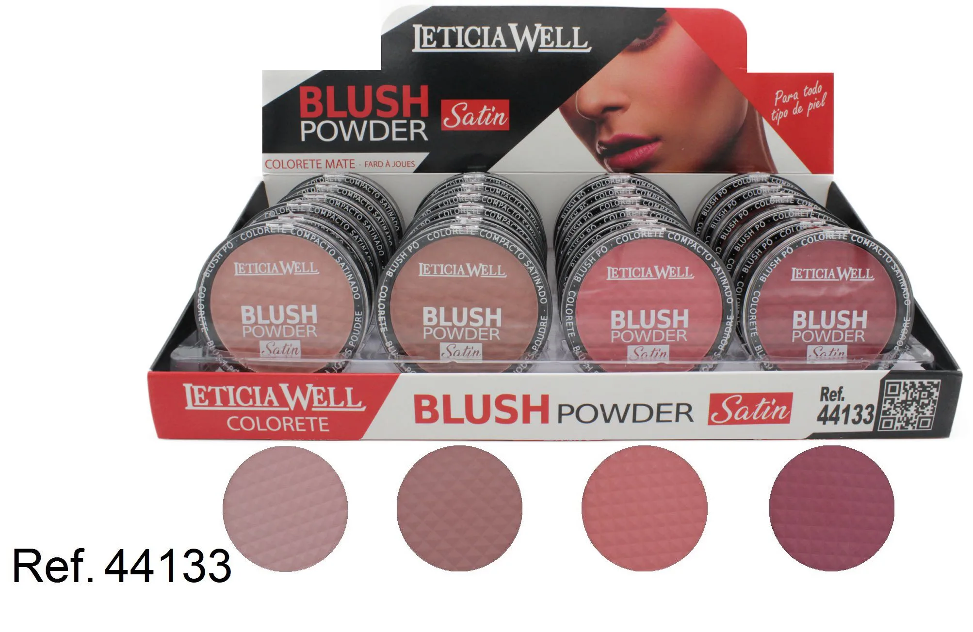 blush powder satin