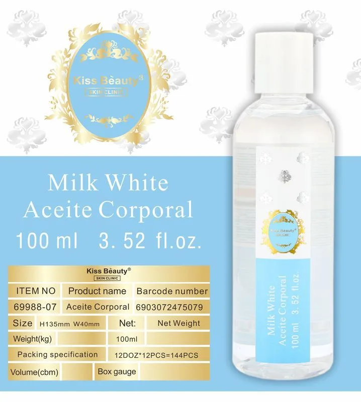Aceite corporal kiss beauty olor milk white vainilla