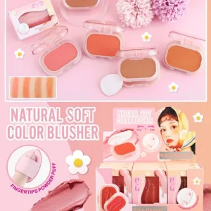 natural soft colour blusher kiss beauty