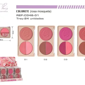 coloretes trio rosa mosqueta