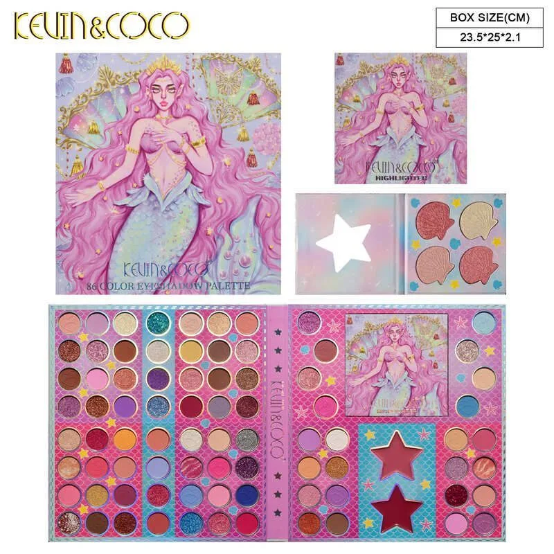 sombras de ojos de kevin coco 86 colores