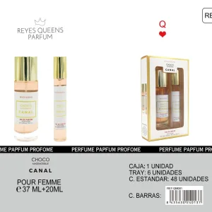 Choco mademoiselle canal 37ml y 20ml de reyes queen