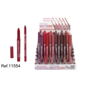 Tatto matte 24 h perfilador+barra de labios fija