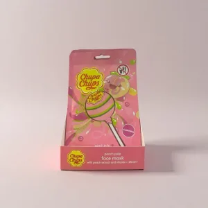 Mascarilla facial para niñas y adultos de melocoton chupa chups