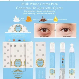 Contorno de ojos anti ojeras milk white esencia arabe kiss beauty skin clinic