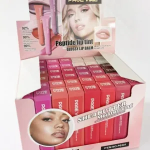 Glossy lip balm page vine  contactar por telefono para el color hay 12 colores
