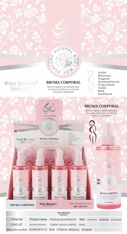 Bruma corporal esencia arabe de kiss beauty zkin clinic